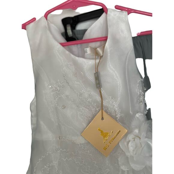NWT White HG Princess Dress Size 4 - Picture 3 of 3